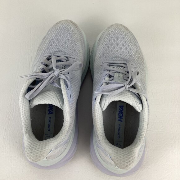 Hoka Clifton 9 Running Shoes Women Size 7 Ether Illusion Lightweight Sneaker Box - Picture 4 of 11